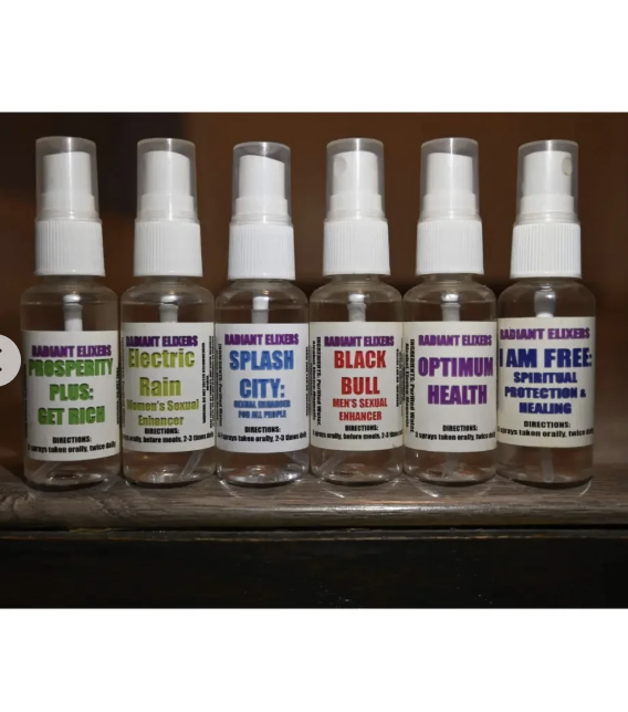 Radiant Elixers spray lineup